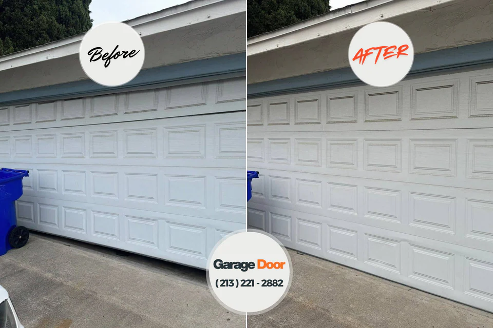 Before and after: garage door repair West Pasco, WA